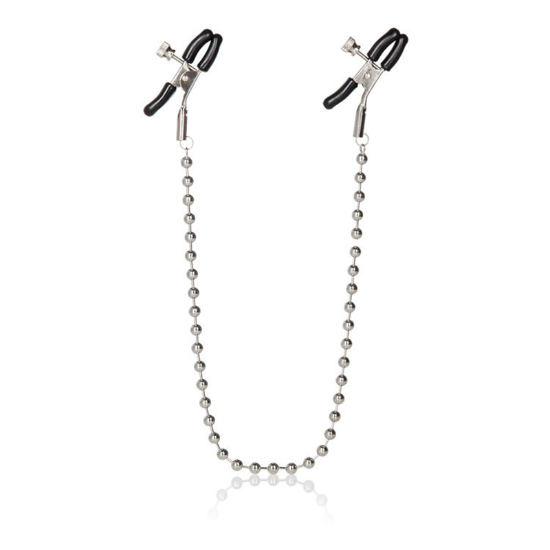 SE2610-10 CL<br> California Exotics<br> Nipple Chain<BR> Silver Beaded SE2610-10 CL California Exotics Nipple Chain Silver Beaded