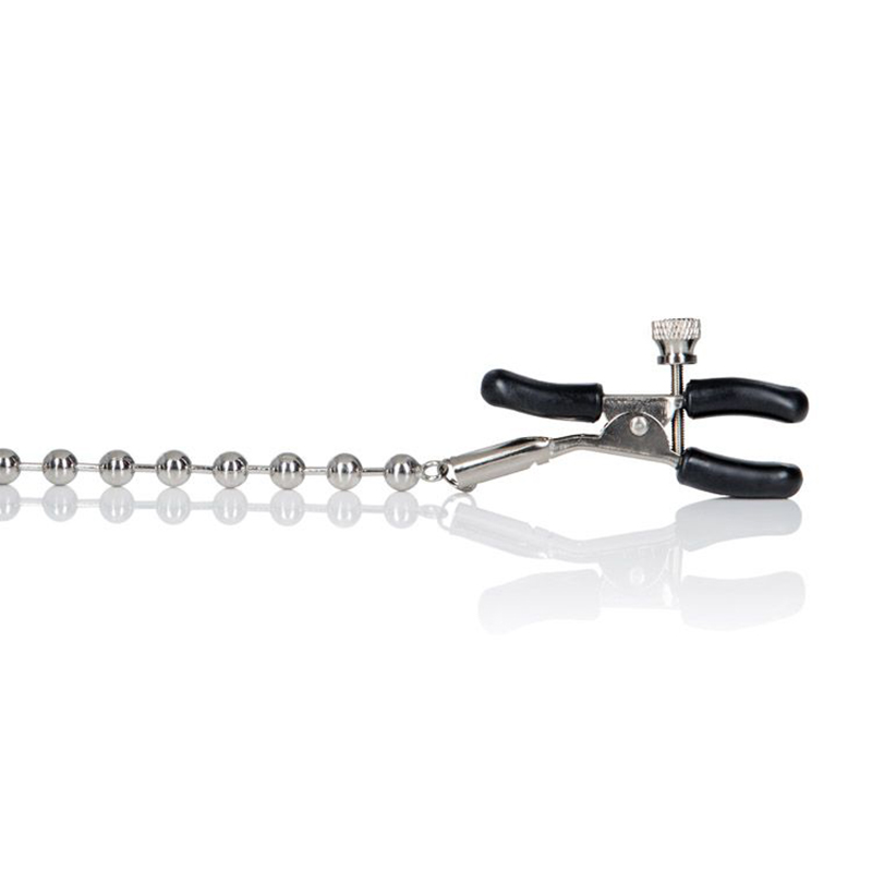SE2610-10 CL<br> California Exotics<br> Nipple Chain<BR> Silver Beaded SE2610-10 CL California Exotics Nipple Chain Silver Beaded