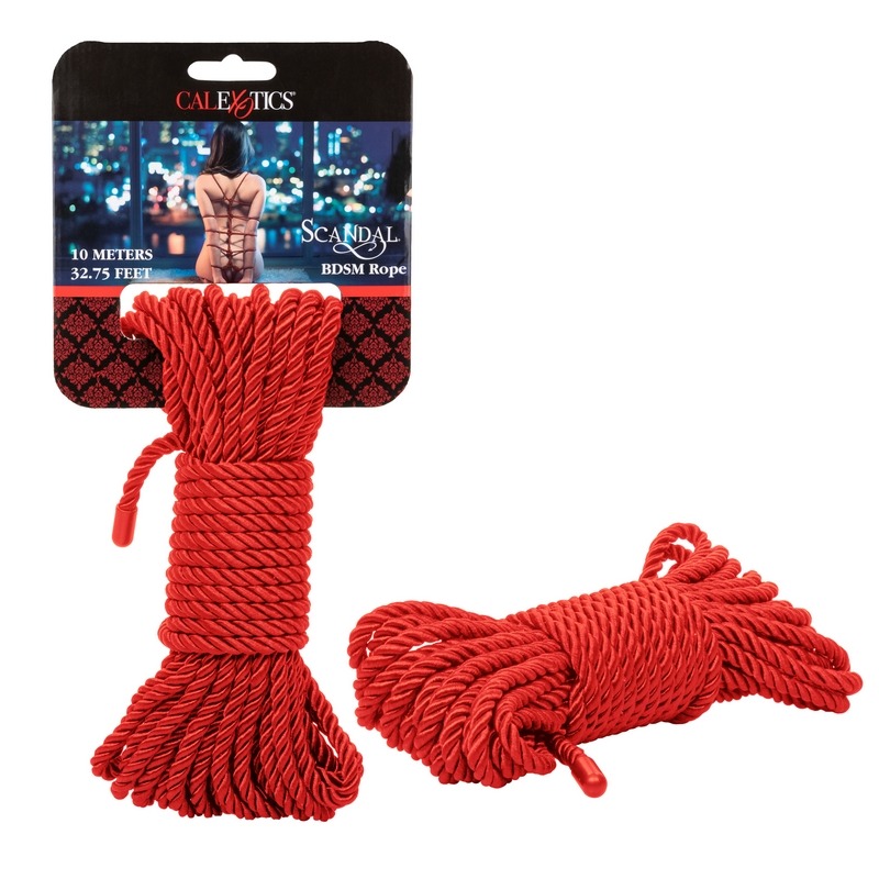 SE2711-96-2 California Exotics  Scandal BDSM Rope 10m Red