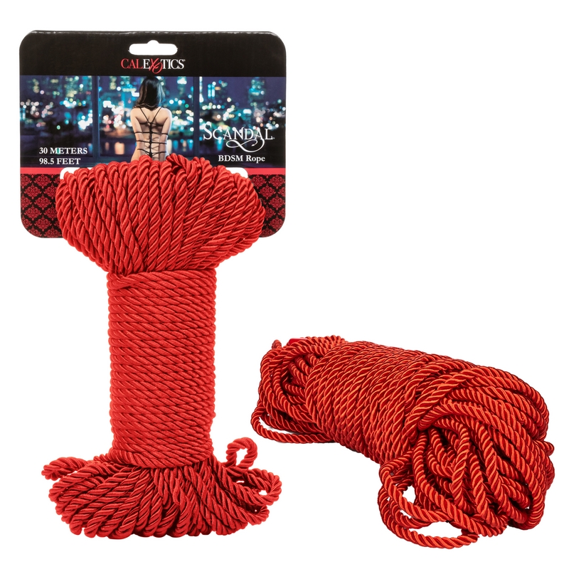 SE2711-97-2 California Exotics  Scandal BDSM Rope 30m Red