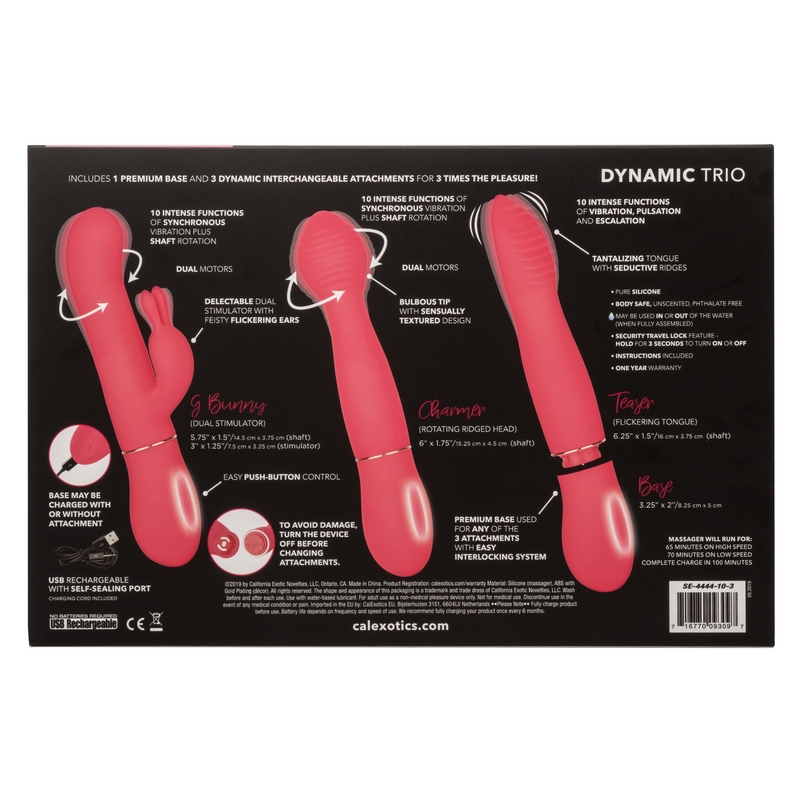SE4444-10-3<br> California Exotics <br> In Touch Dynamic Trio SE4444-10-3 California Exotics In Touch Dynamic Trio