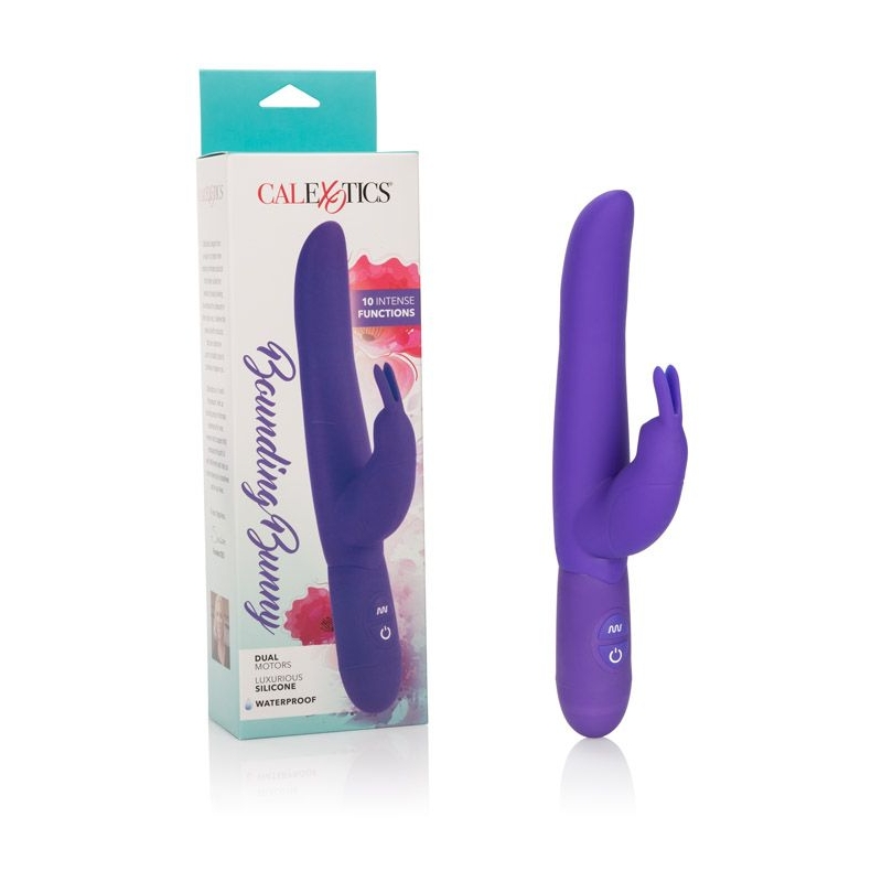 SE4540-25-3 California Exotics Posh® 10-Function Silicone Bounding Bunny Purple