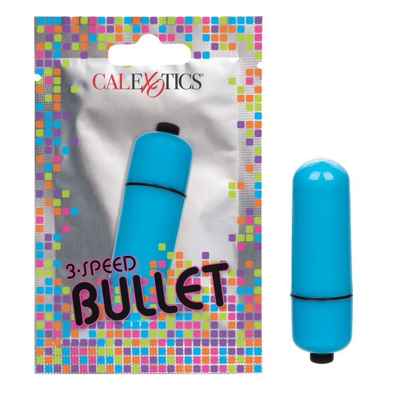 NEW SE8000-65-1 California Exotics  3 Speed Bullet Foil Pack Blue