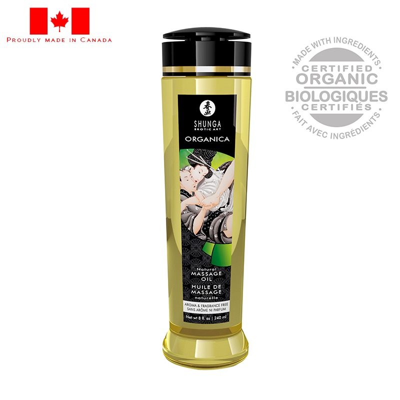 SH1322 Shunga 8 oz. Organica Massage Oil Natural