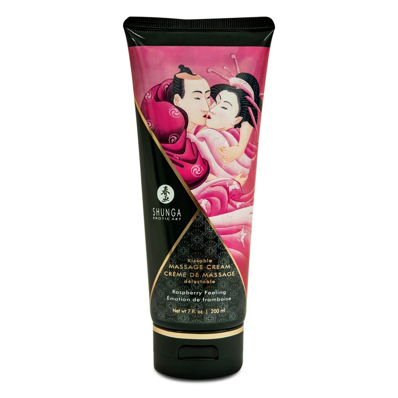 SH4101 Shunga Kissable Massage Cream Raspberry Feeling