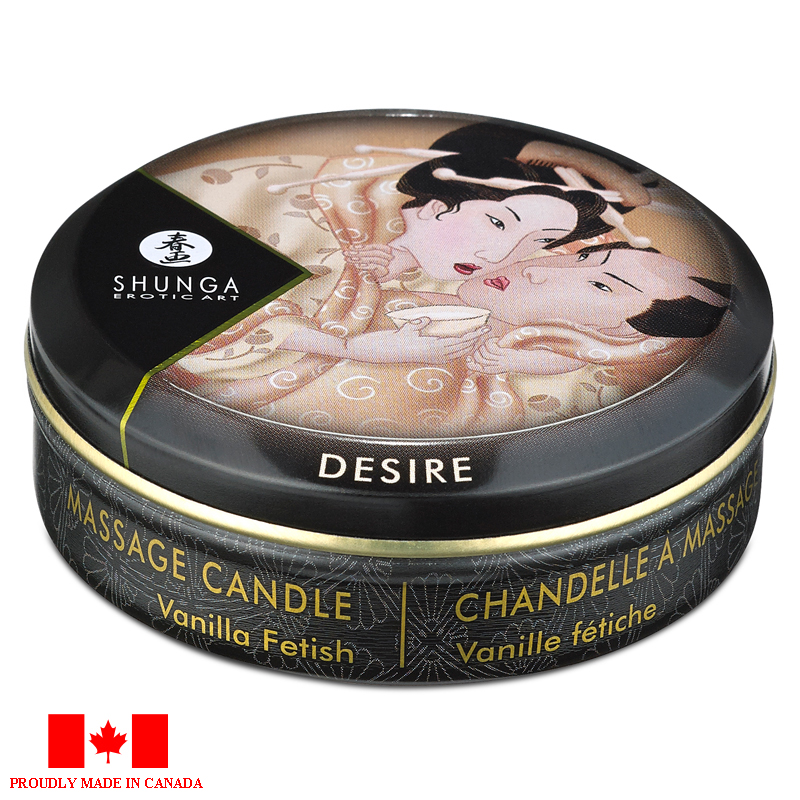 SH4601<br> Shunga<br> Mini Massage Candle<br> 1 oz Vanilla Fetish SH4601 Shunga Mini Massage Candle 1 oz Vanilla Fetish