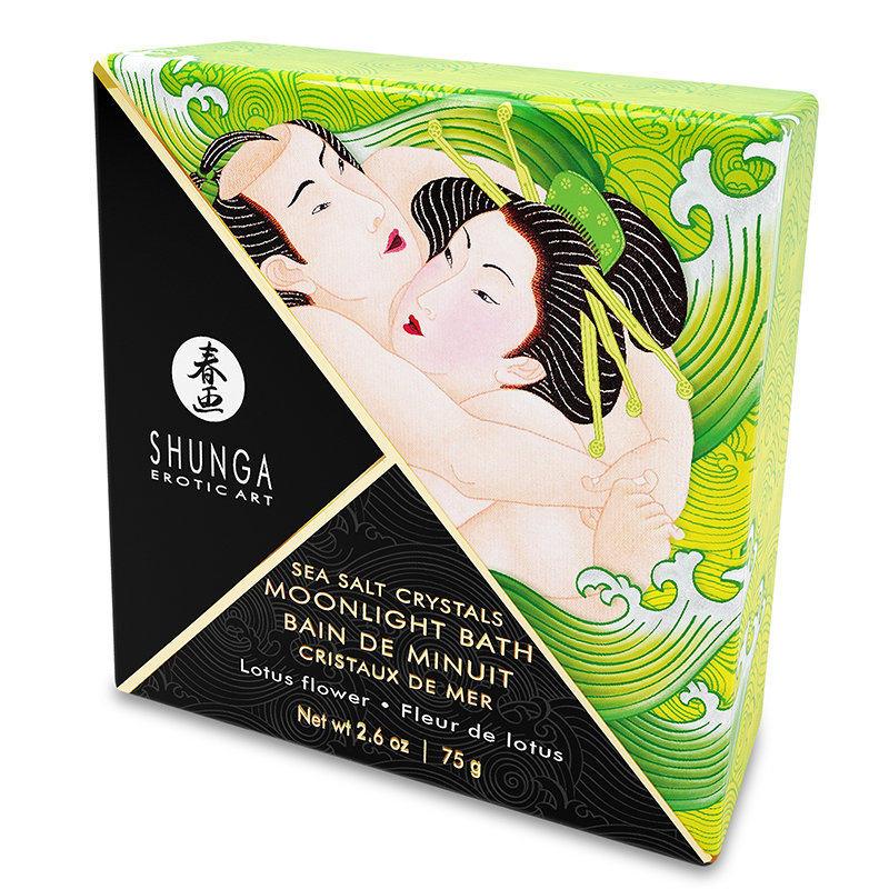 SH6617 Shunga Moonlight Sea Salt Bath Crystals Lotus Flower