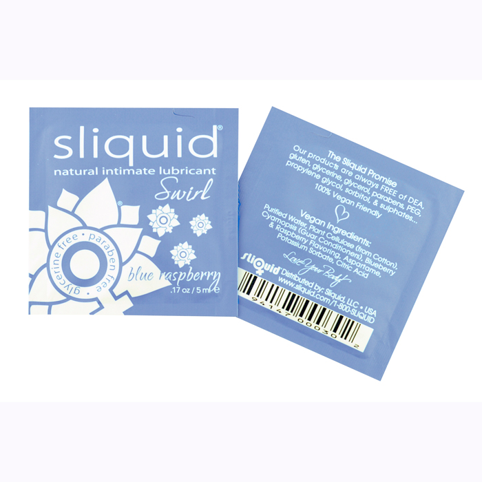 SL030 Sliquid Swirl Blue Raspberry Pillow Pac (Each)
