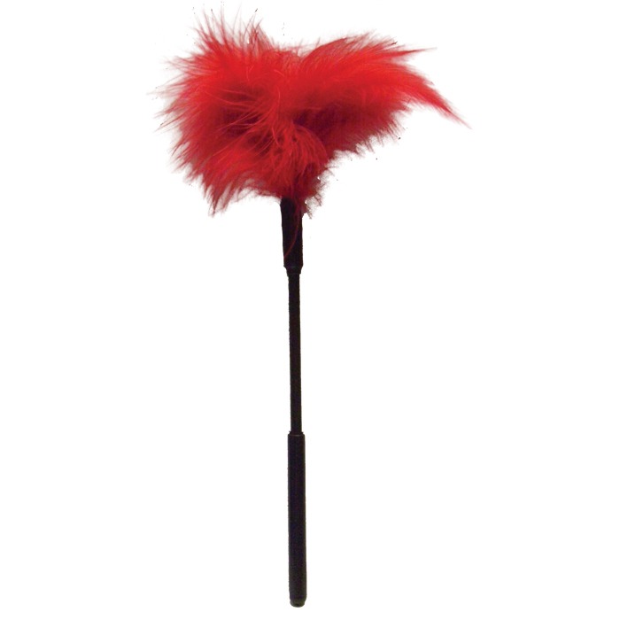 SS100-72 Sex and Mischief  Feather Tickler Red