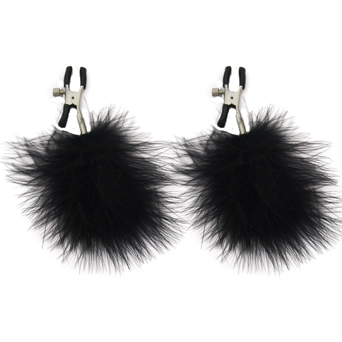 SS100-82 Sex and Mischief  Feathered Nipple Clamps