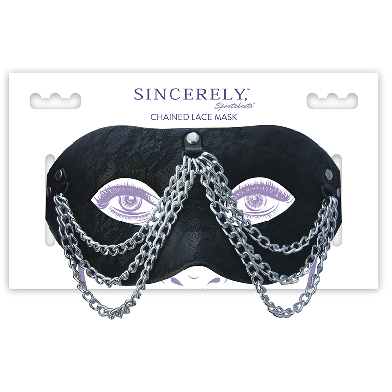 SS520-06 SportSheets Sincerely Chained Lace Mask