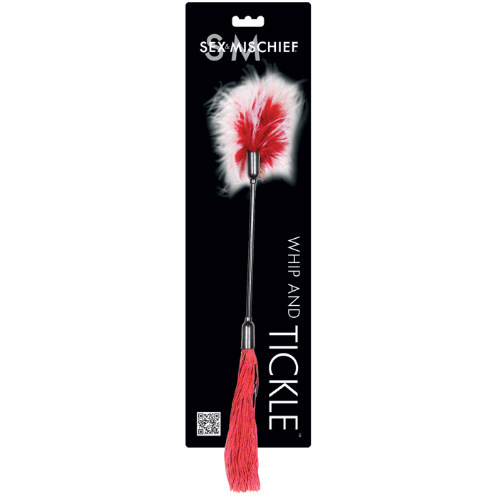 SS760-26 Sex and Mischief  Whip & Tickler Red/White