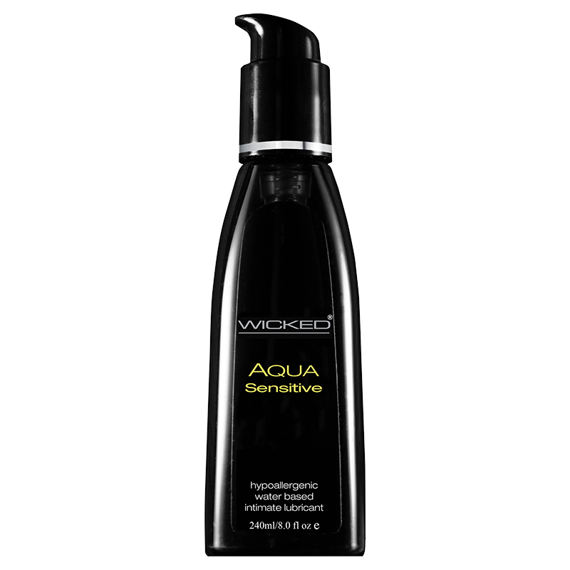 WC90208 Wicked Sensual Care 8 oz Aqua Sensitive Lube