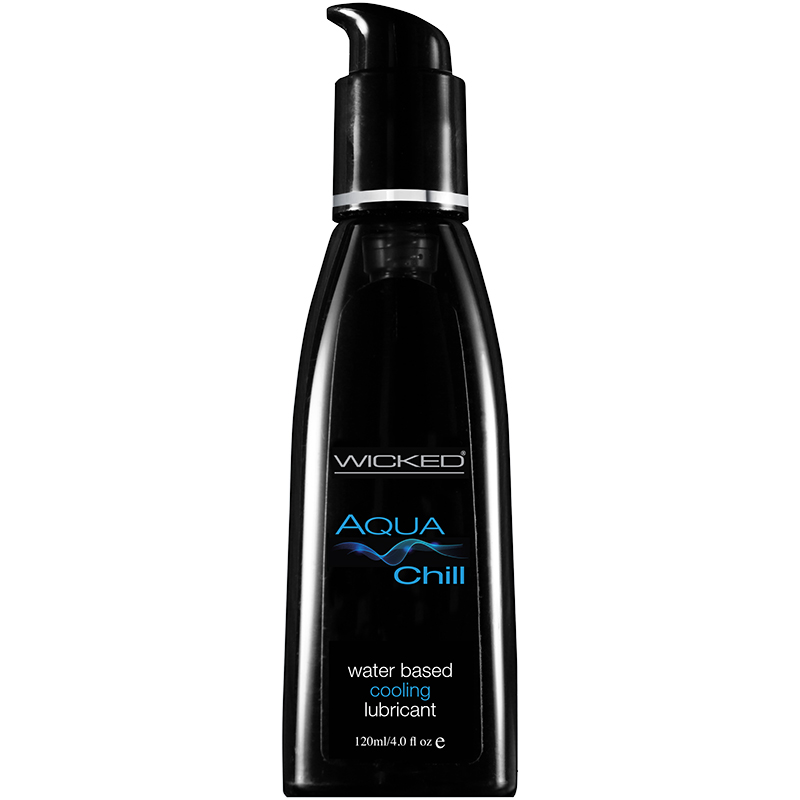 WC90222 Wicked Sensual Care 4 oz Aqua Chill Cooling Sensation Lube