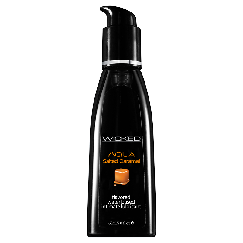 WC90322 Wicked Sensual Care 2 oz Flavored Lube Salted Caramel
