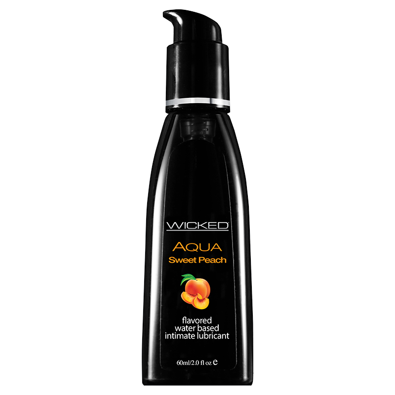 WC90382 Wicked Sensual Care 2 oz Flavored Lube Sweet Peach