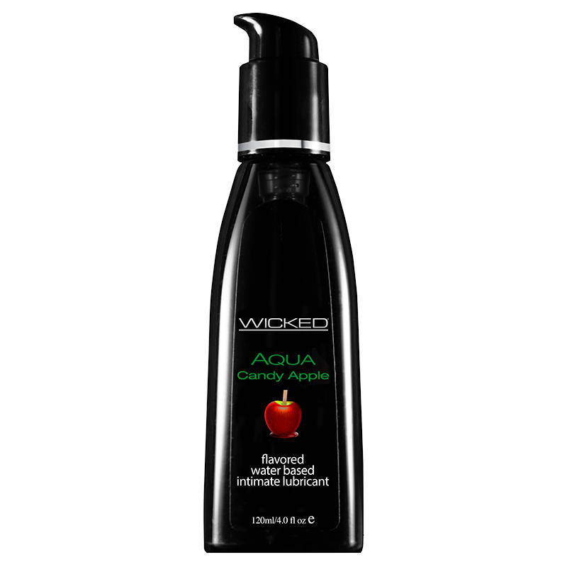 WC90404 Wicked Sensual Care 4 oz Flavored Lube Candy Apple