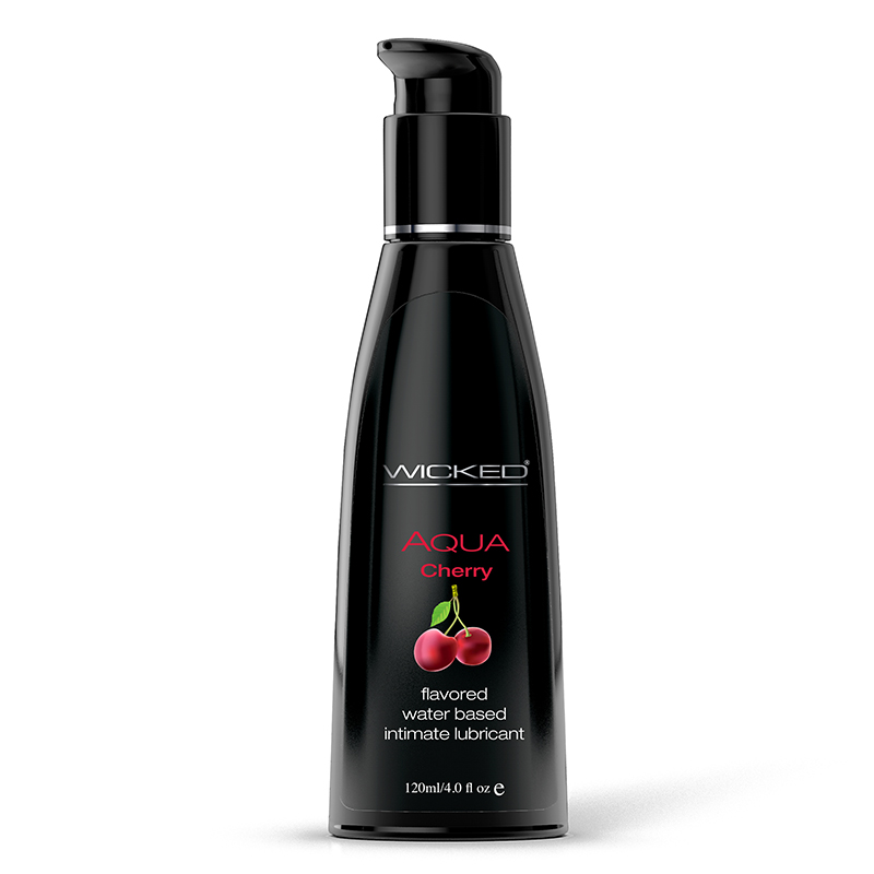 WC90434 Wicked Sensual Care 4 oz Aqua Lube Cherry