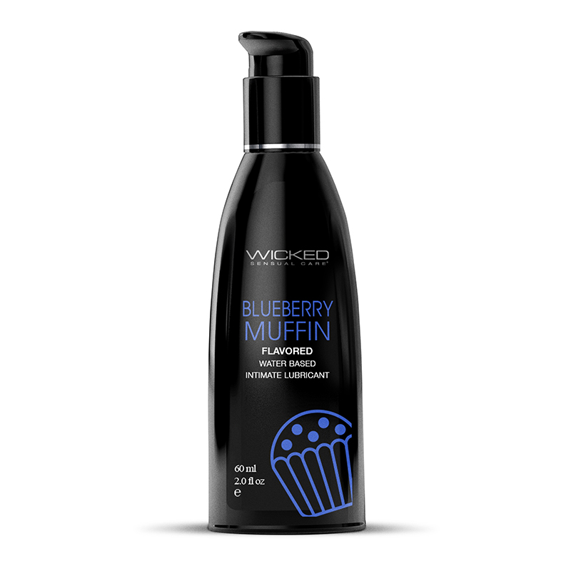 NEW WC90452 Wicked Sensual Care 2 oz Flavored Lube Blueberry Muffin