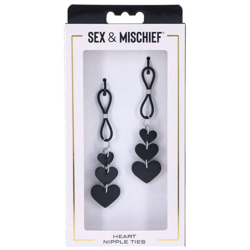 SS098-57<br> S&M Heart Nipple Ties