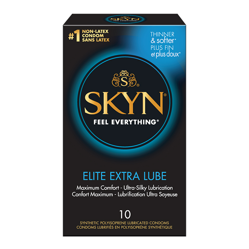 A00106<br> SKYN Elite Extra Lube Condom<br>10 Pack