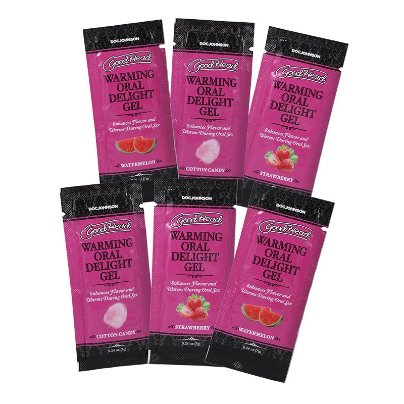 D1387-43 BX<br> GoodHead<br> Warming Oral Deleight Gel 6 Pack