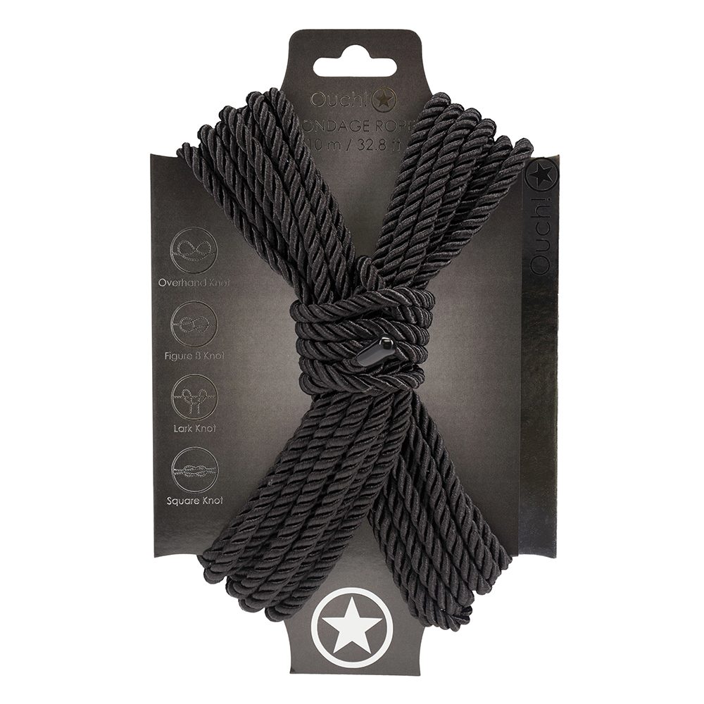 ST1520<br> Ouch! Bondage Rope<br> 10m Black