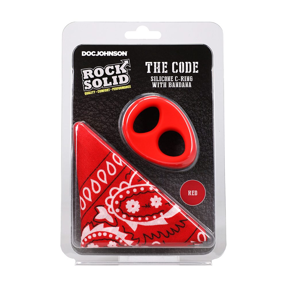 D3703-01 CD<br> The Code Silicone C-Ring<br> w/Bandana<br> Red