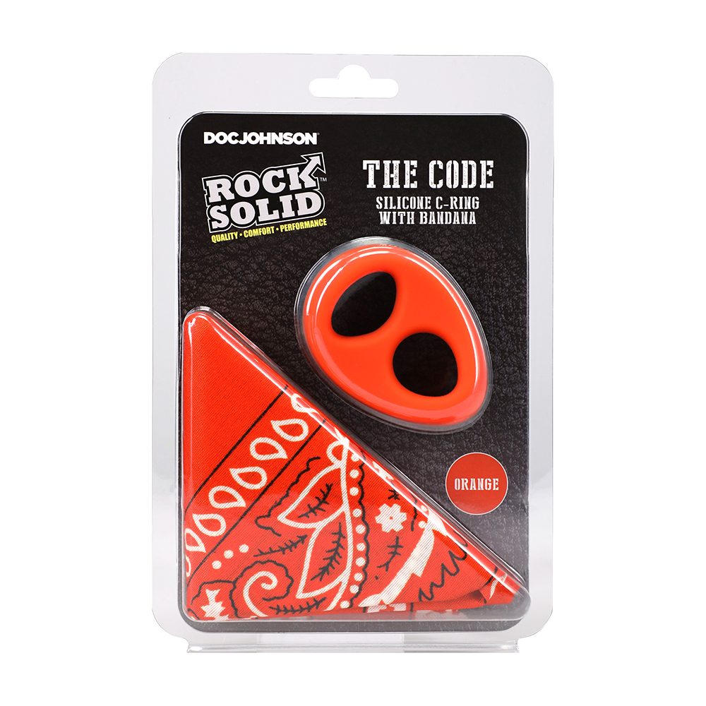 D3703-07 CD<br> The Code Silicone C-Ring<br> w/Bandana<br> Orange