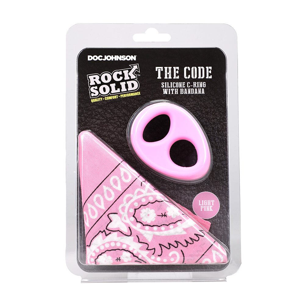 D3703-08 CD<br> The Code Silicone C-Ring<br> w/Bandana<br> Light Pink