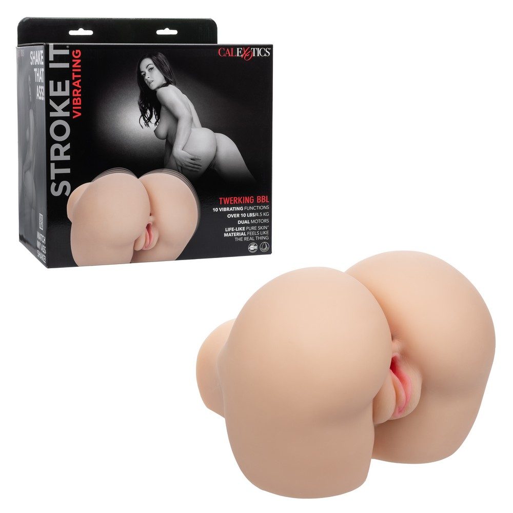 SE0913-65-3<br> Stroke It<br> Vibrating Twerking BBL<br> Ivory