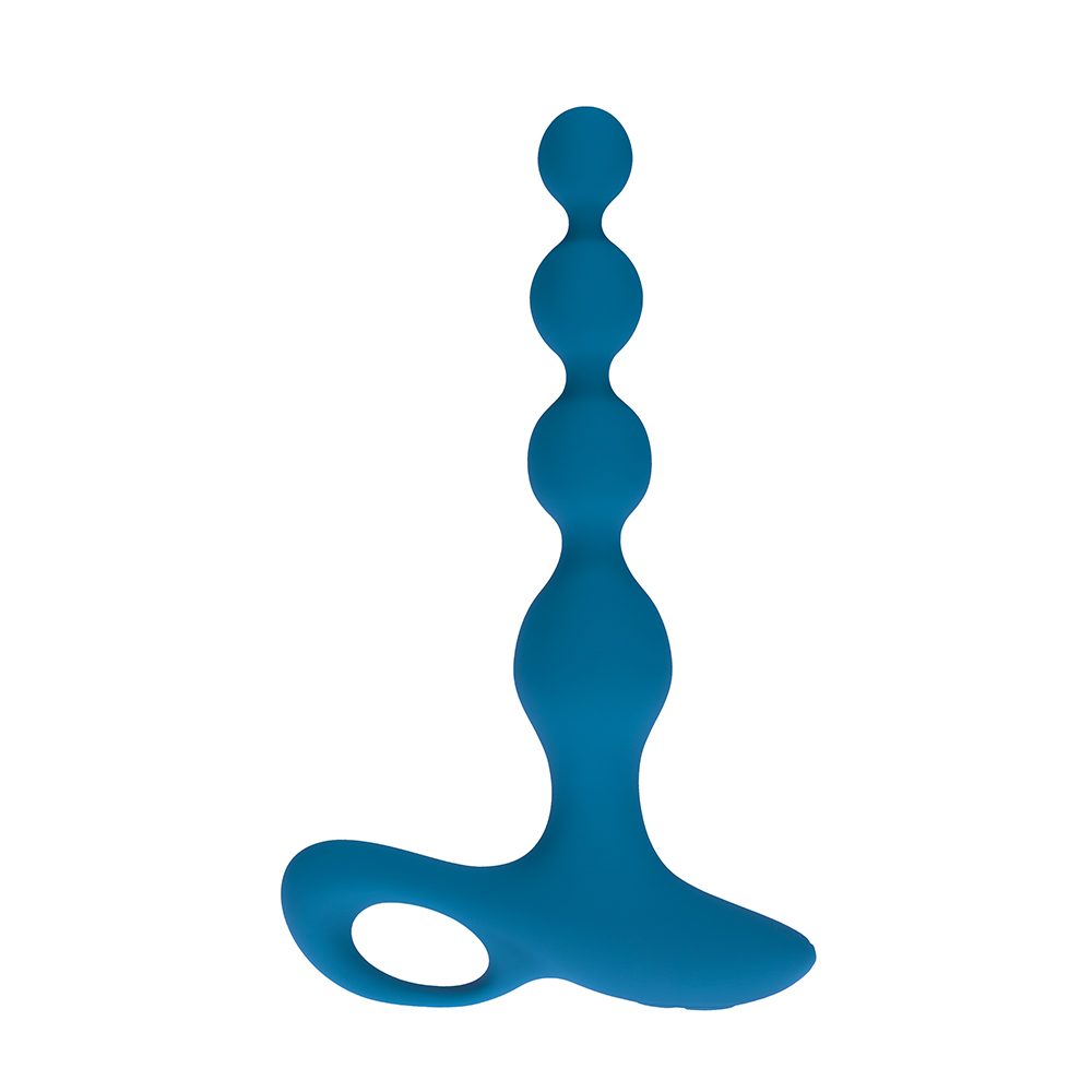 ST1916<br> LevelZ Vibrating Beaded Anal Plug<br> Teal
