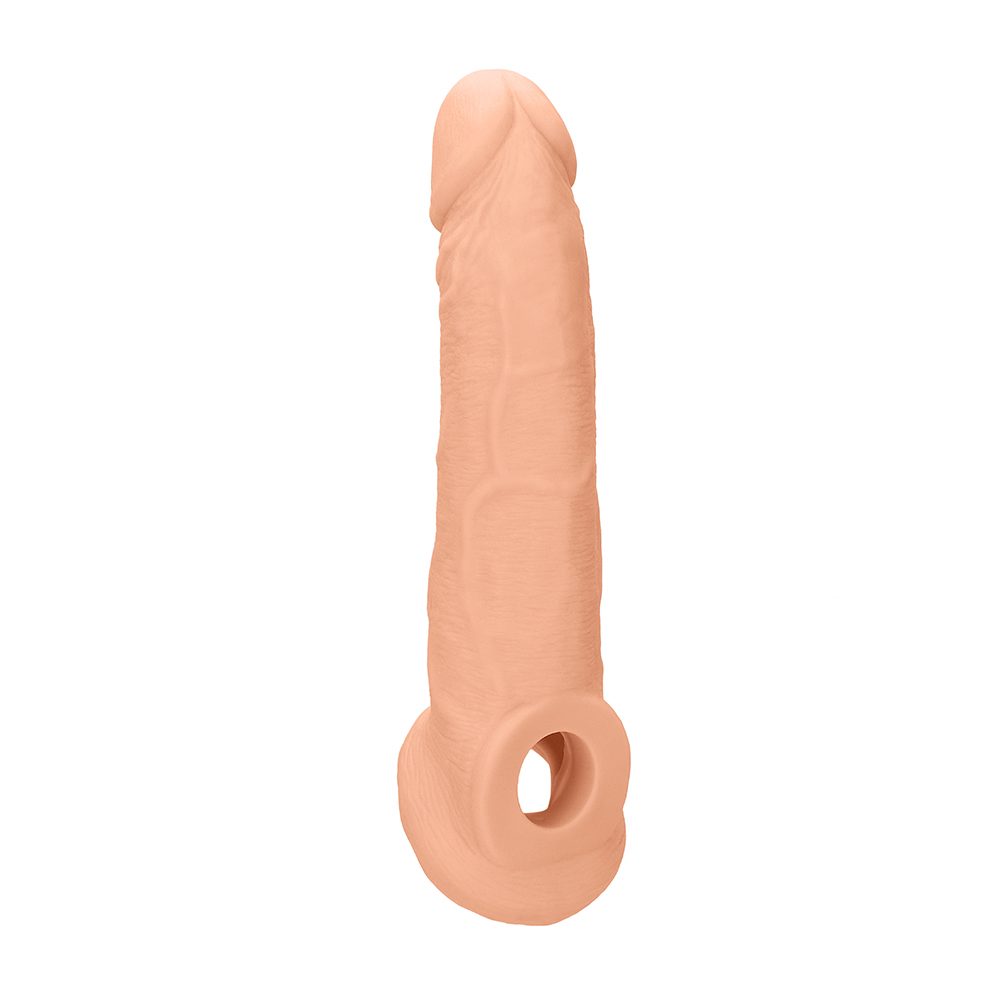 ST4005<br> 9" Penis Extender with Rings<br> Flesh