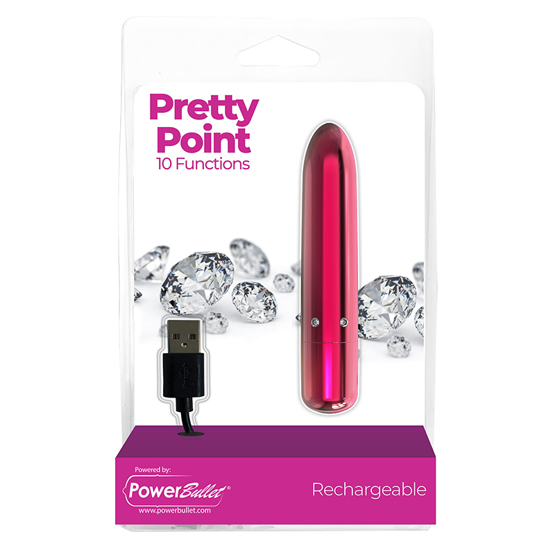 BM56416<br> Pretty Point 4” Bullet<BR>Pink