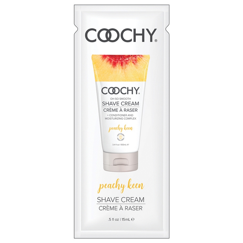 C1014-05<br> 15 ml Coochy Shave Cream<br> Peachy Keen Foil
