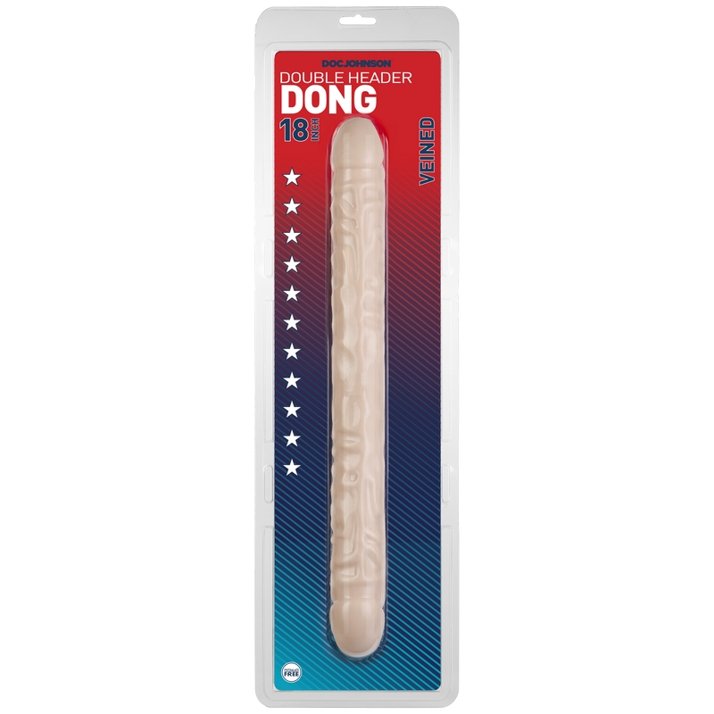 D0211-00 CD<br> 18 Veined Double Header<br> White