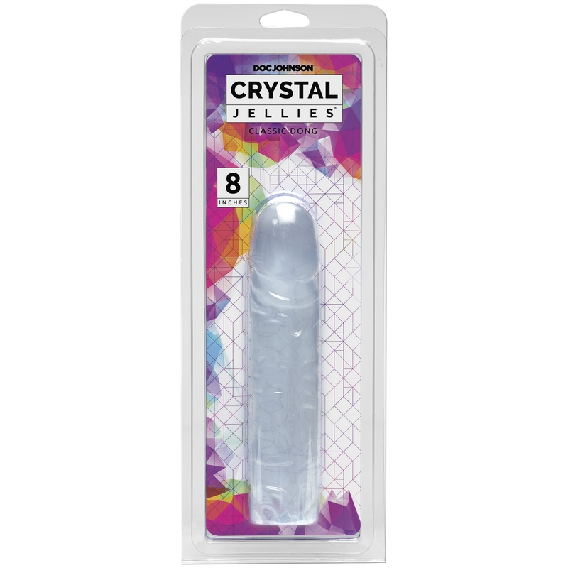 D0285-02 CD<br> Classic 8" Clear Crystal Jelly Dong