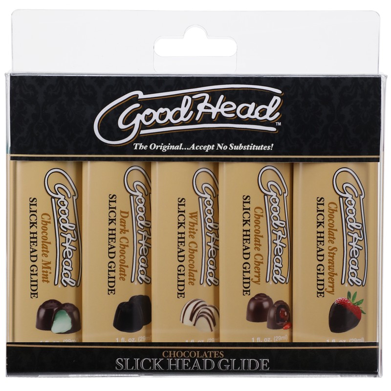 D1361-46 BX<br> GoodHead Slick Head Glide<br> 5 Pack Chocolate