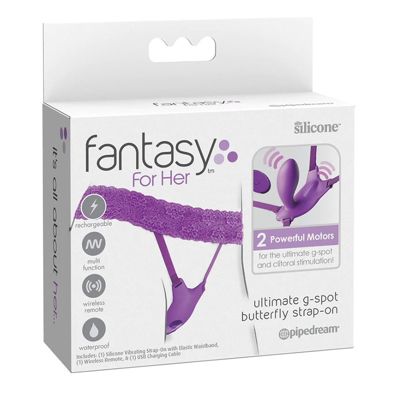 PD4963-12<br> Ultimate G-Spot Butterfly Strap-On