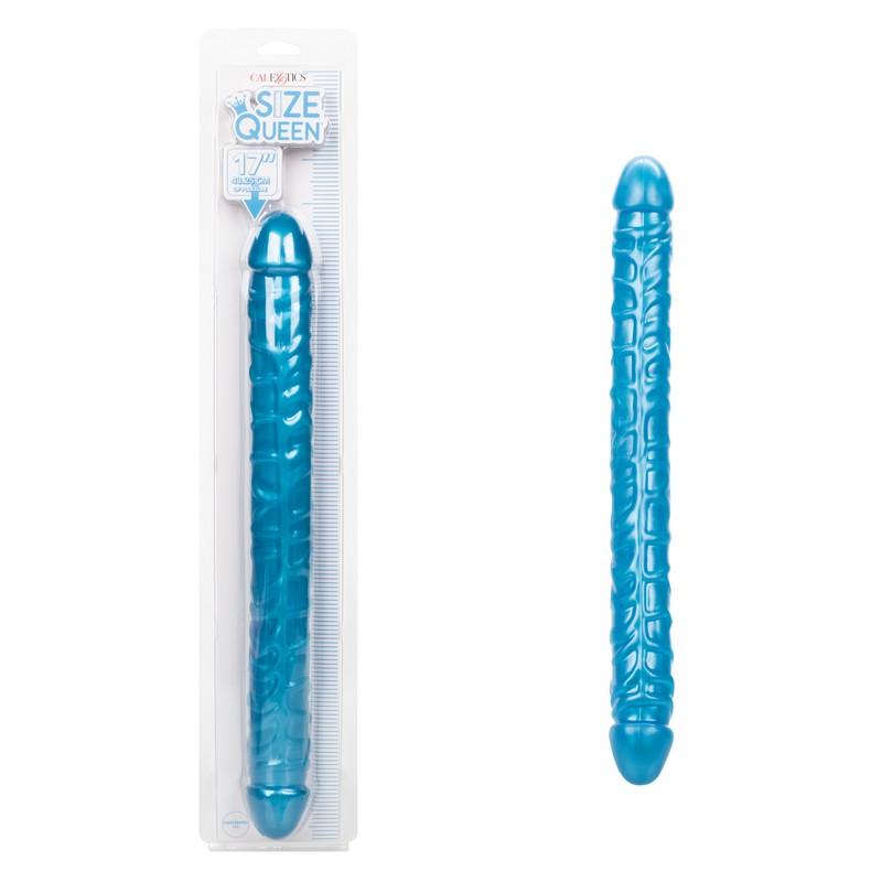 SE0267-10-2<br> Size Queen 17” Double Dong<br> Blue