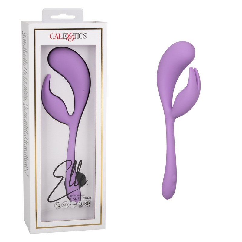 SE4365-25-3<br> Elle Liquid Silicone<br> Dual Flicker