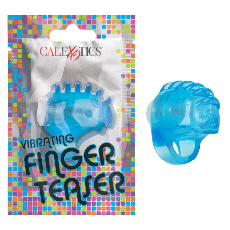 SE8000-80-1<br> Foil Pack Vibrating Finger Teaser<br> Blue