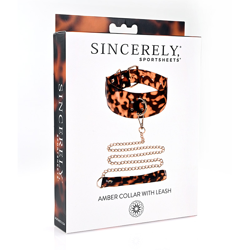 SS521-01<br> Sincerely Amber<br> Collar & Leash