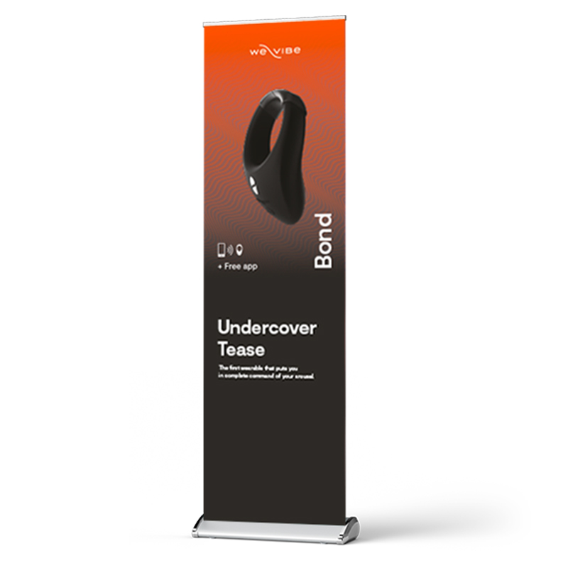 WE8252<br> Bond Roll Up Banner<br><b> ONE PER STORE ONLY</b>